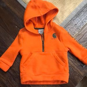 12m carhartt orange sweater